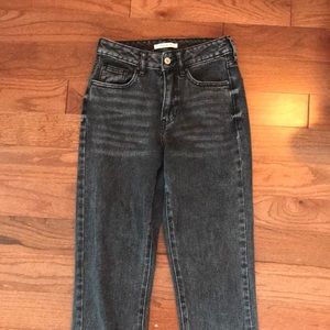 pacsun black mom jeans